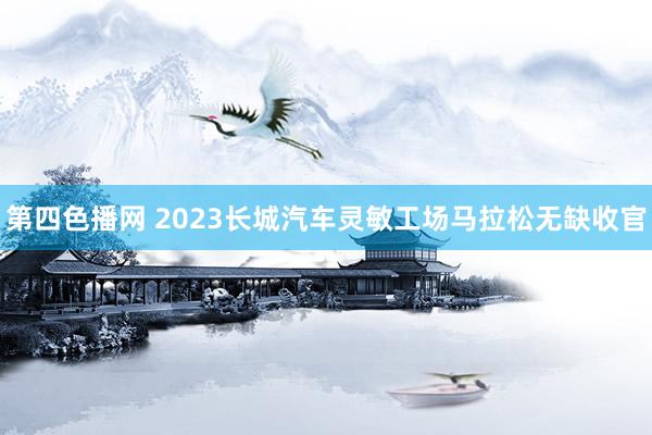 第四色播网 2023长城汽车灵敏工场马拉松无缺收官