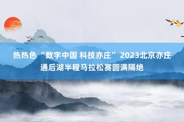 热热色 “数字中国 科技亦庄” 2023北京亦庄通后湖半程马拉松赛圆满隔绝