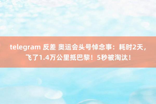 telegram 反差 奥运会头号悼念事：耗时2天，飞了1.4万公里抵巴黎！5秒被淘汰！