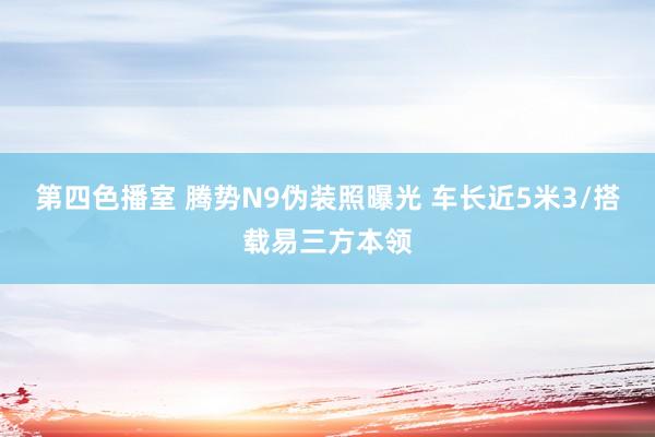 第四色播室 腾势N9伪装照曝光 车长近5米3/搭载易三方本领