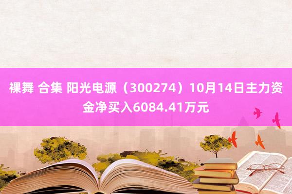 裸舞 合集 阳光电源（300274）10月14日主力资金净买入6084.41万元