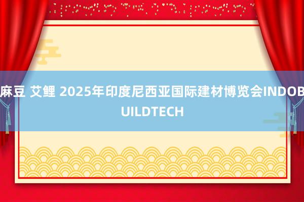 麻豆 艾鲤 2025年印度尼西亚国际建材博览会INDOBUILDTECH