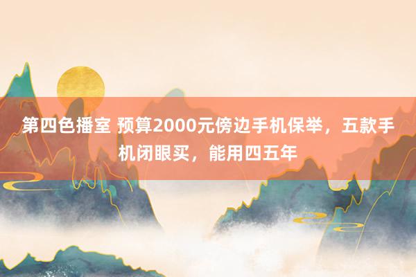 第四色播室 预算2000元傍边手机保举，五款手机闭眼买，能用四五年