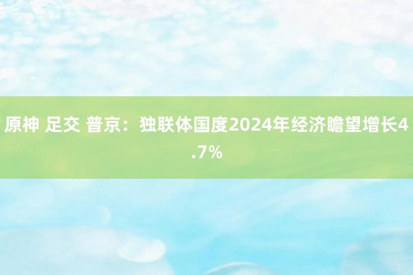 原神 足交 普京：独联体国度2024年经济瞻望增长4.7%