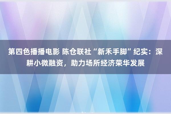 第四色播播电影 陈仓联社“新禾手脚”纪实：深耕小微融资，助力场所经济荣华发展