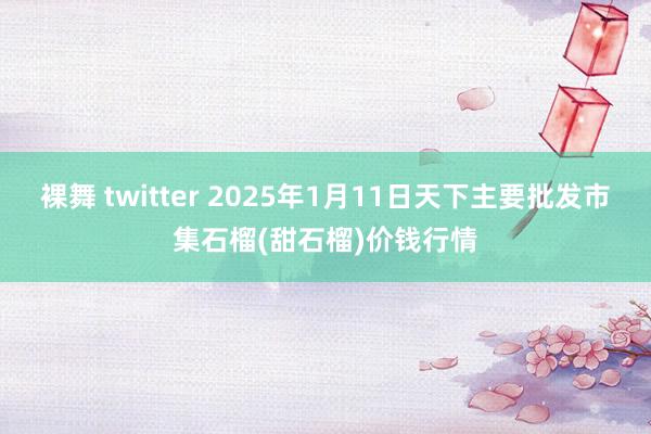 裸舞 twitter 2025年1月11日天下主要批发市集石榴(甜石榴)价钱行情