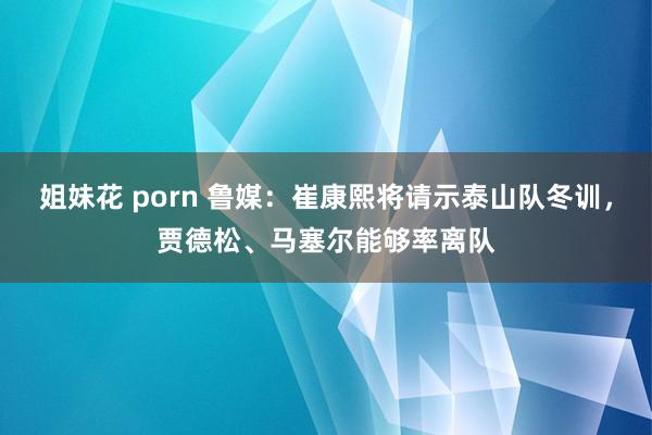 姐妹花 porn 鲁媒：崔康熙将请示泰山队冬训，贾德松、马塞尔能够率离队